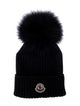 Moncler Wool Beanie with Pom Pom