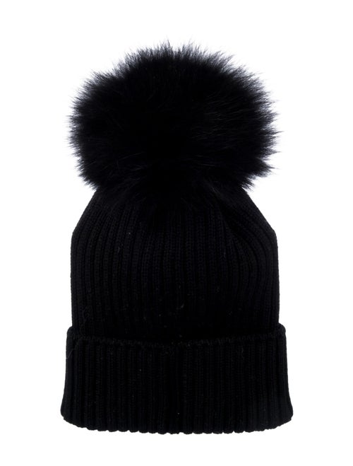 Moncler Wool Beanie with Pom Pom