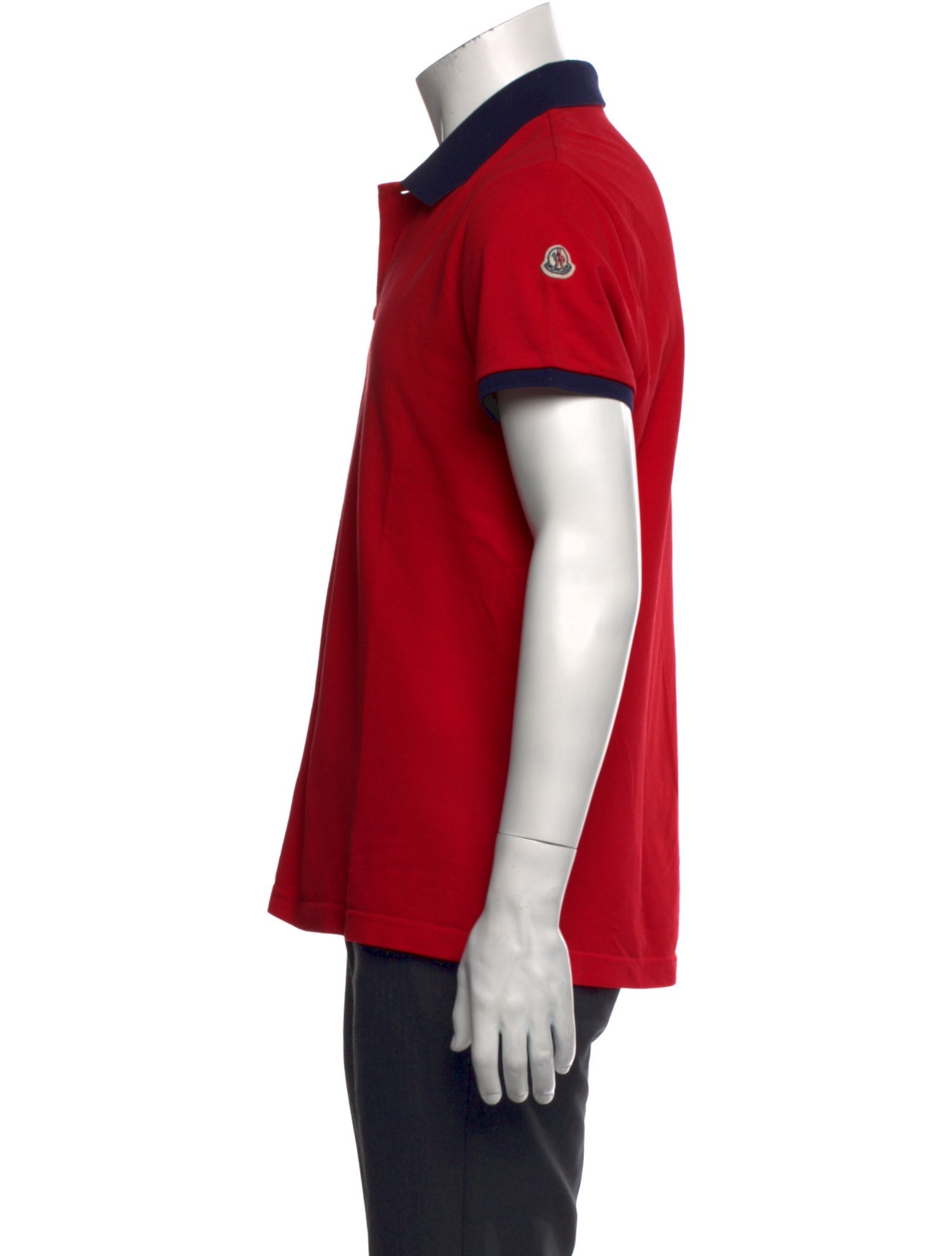 Moncler Colorblock Pattern Collar Polo Shirt