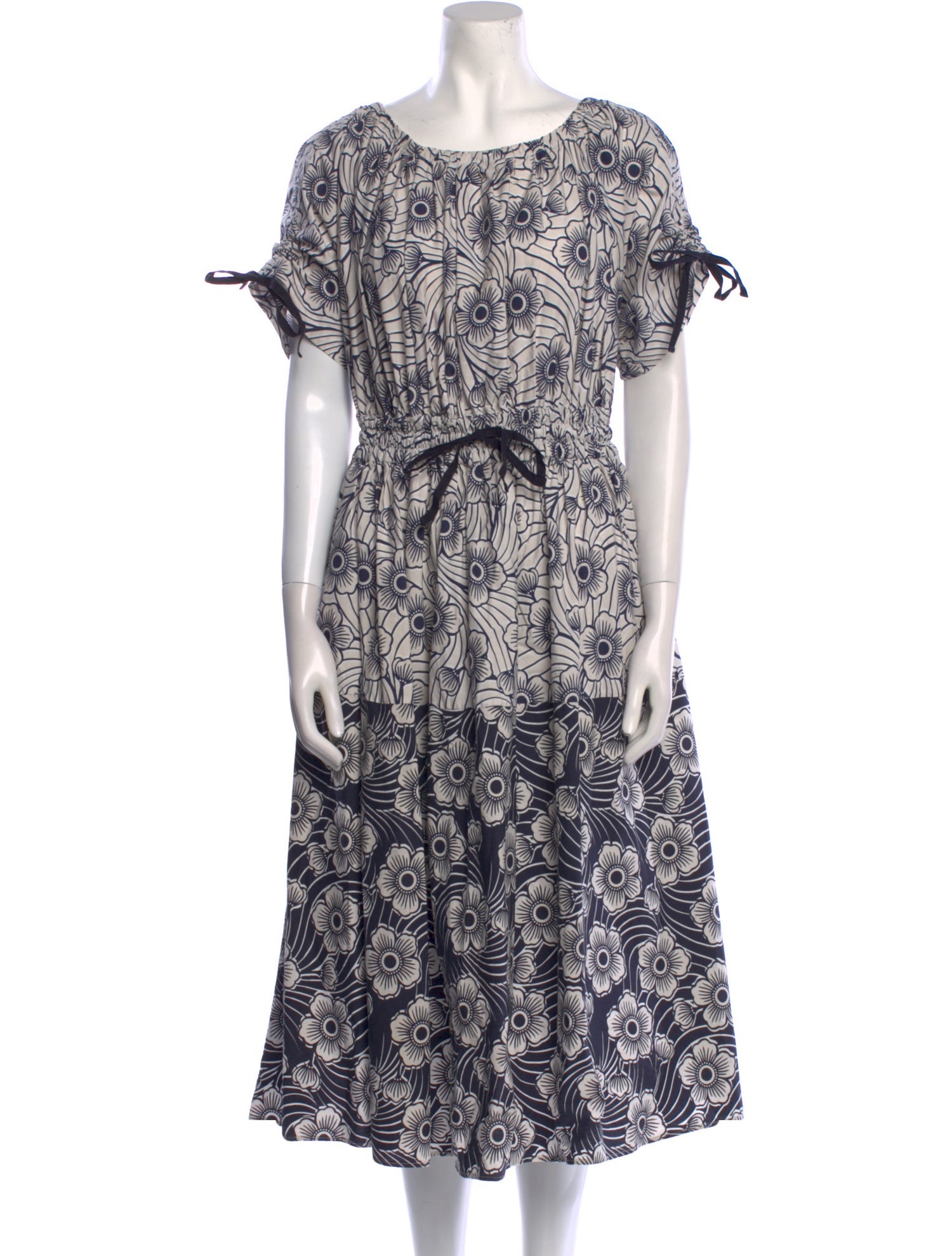 Moncler Printed Midi Length Dress