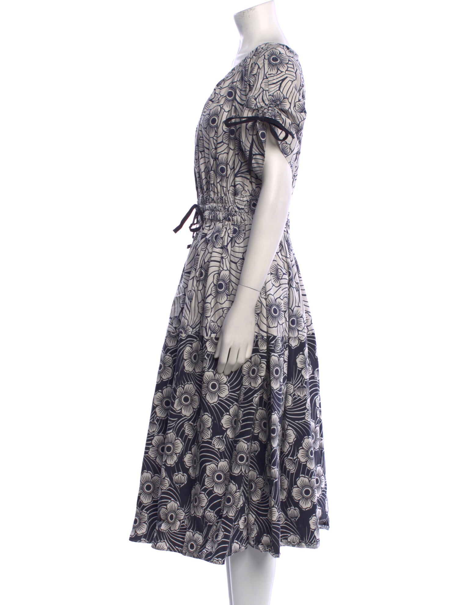 Moncler Printed Midi Length Dress