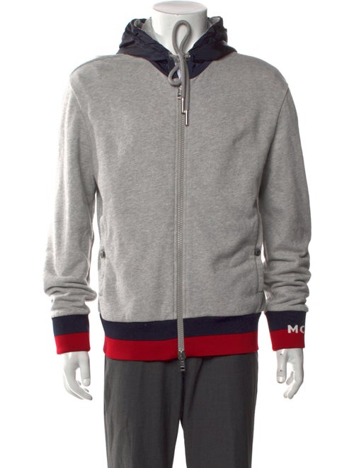 Moncler Striped Crew Neck Hoodie