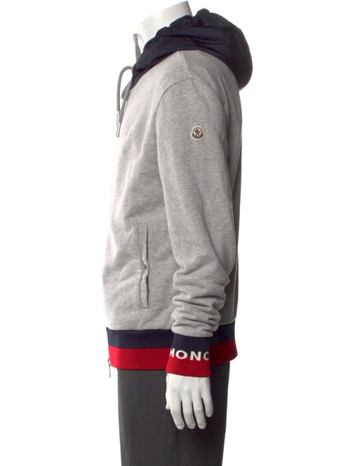 Moncler Striped Crew Neck Hoodie