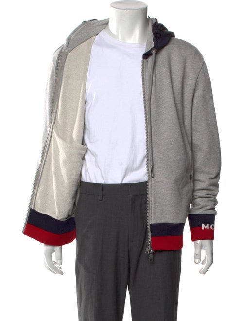 Moncler Striped Crew Neck Hoodie