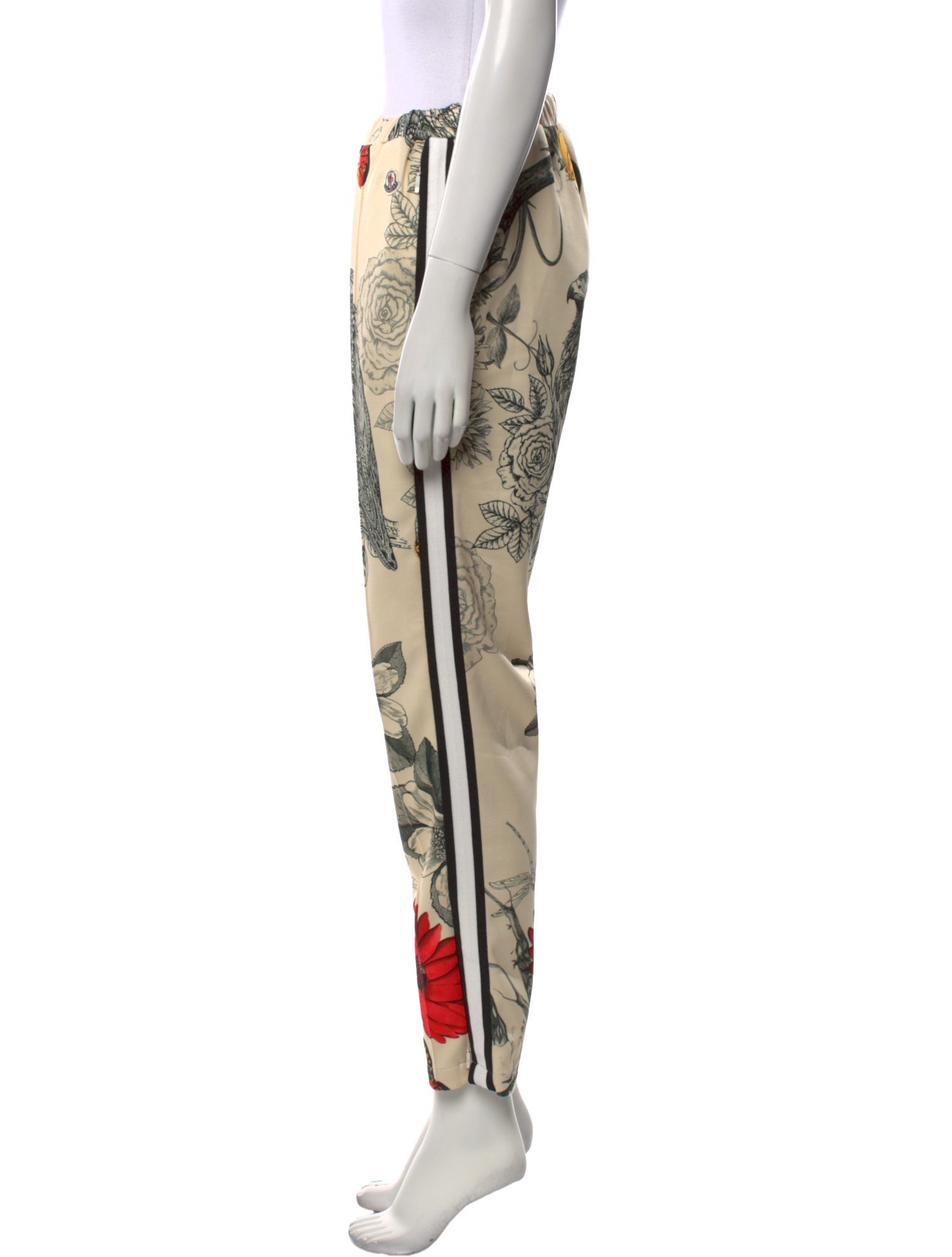 Moncler Floral Print Straight Leg Pants