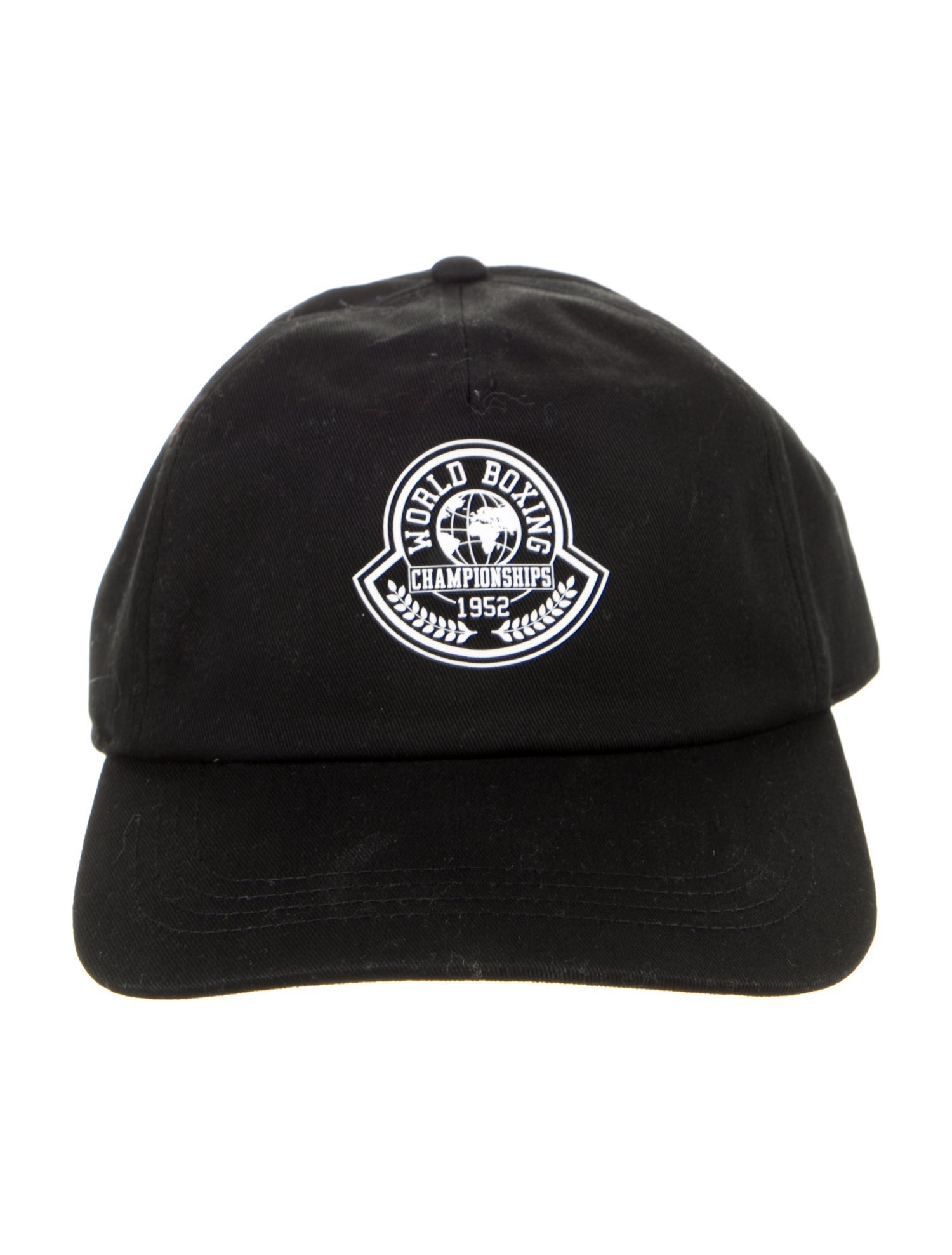 Moncler Black Pattern Printed Cotton Baseball Cap