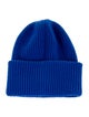 Moncler Blue Knit Embroidered Beanie