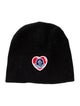 Moncler Blue Knit Embroidered Beanie