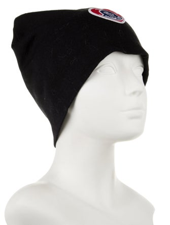 Moncler Blue Knit Embroidered Beanie