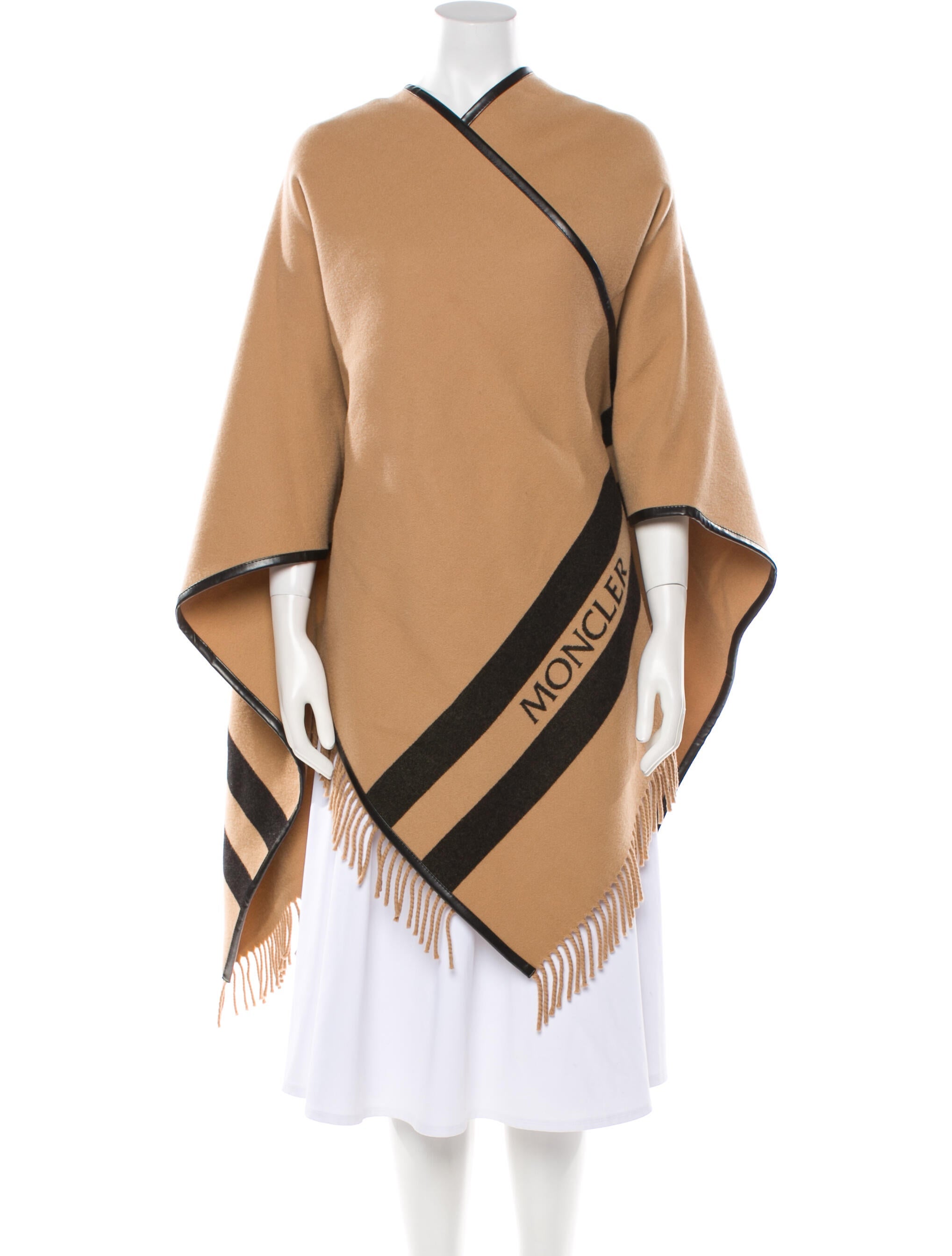 Moncler Virgin Wool Striped Shawl