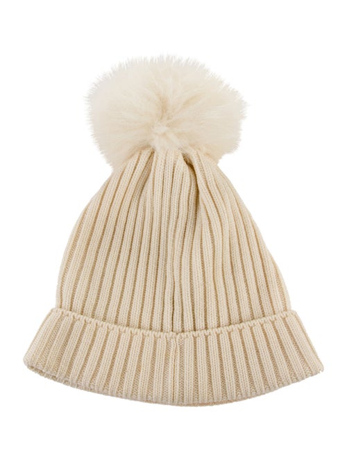 Moncler Embroidered Logo Pom-Pom Knit Beanie