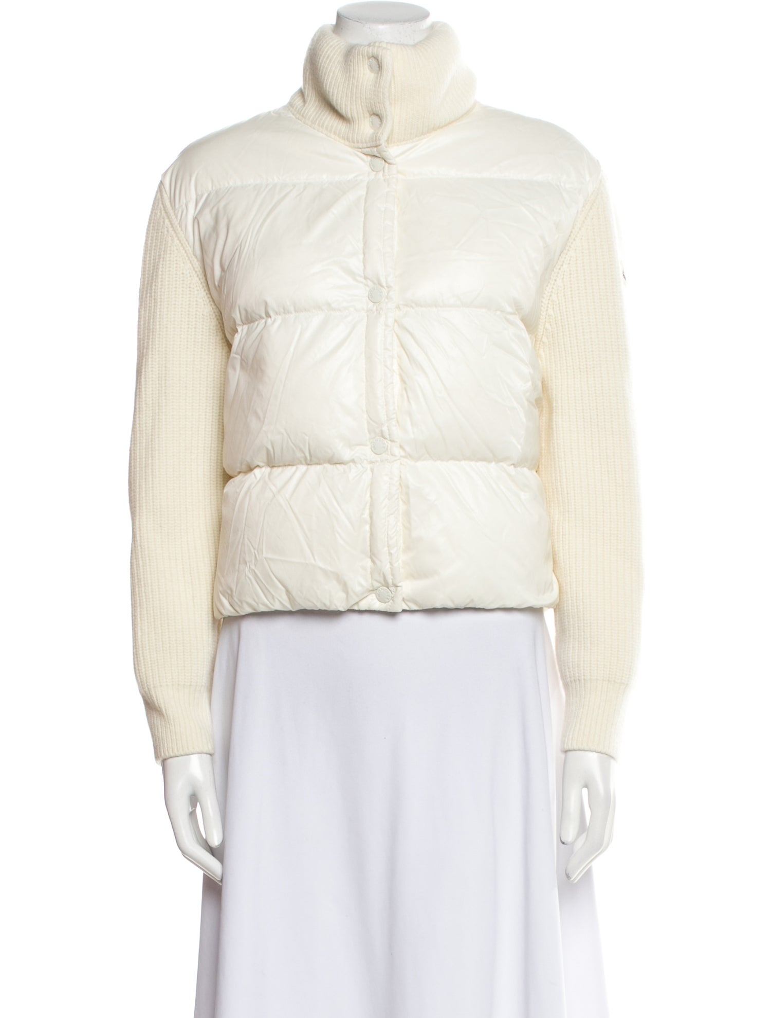 Moncler Virgin Wool Mock Neck Sweater