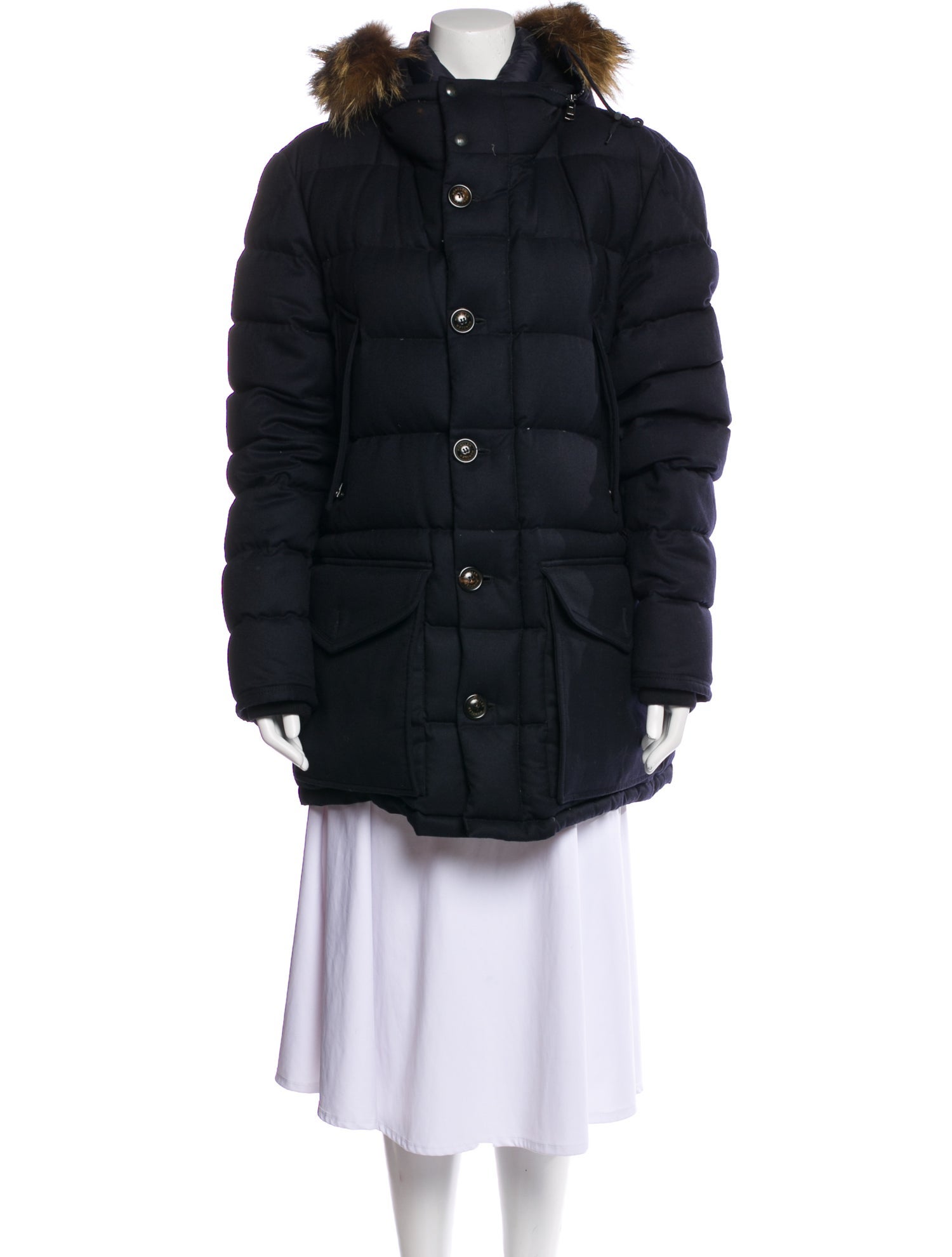 Moncler Virgin Wool Down Coat