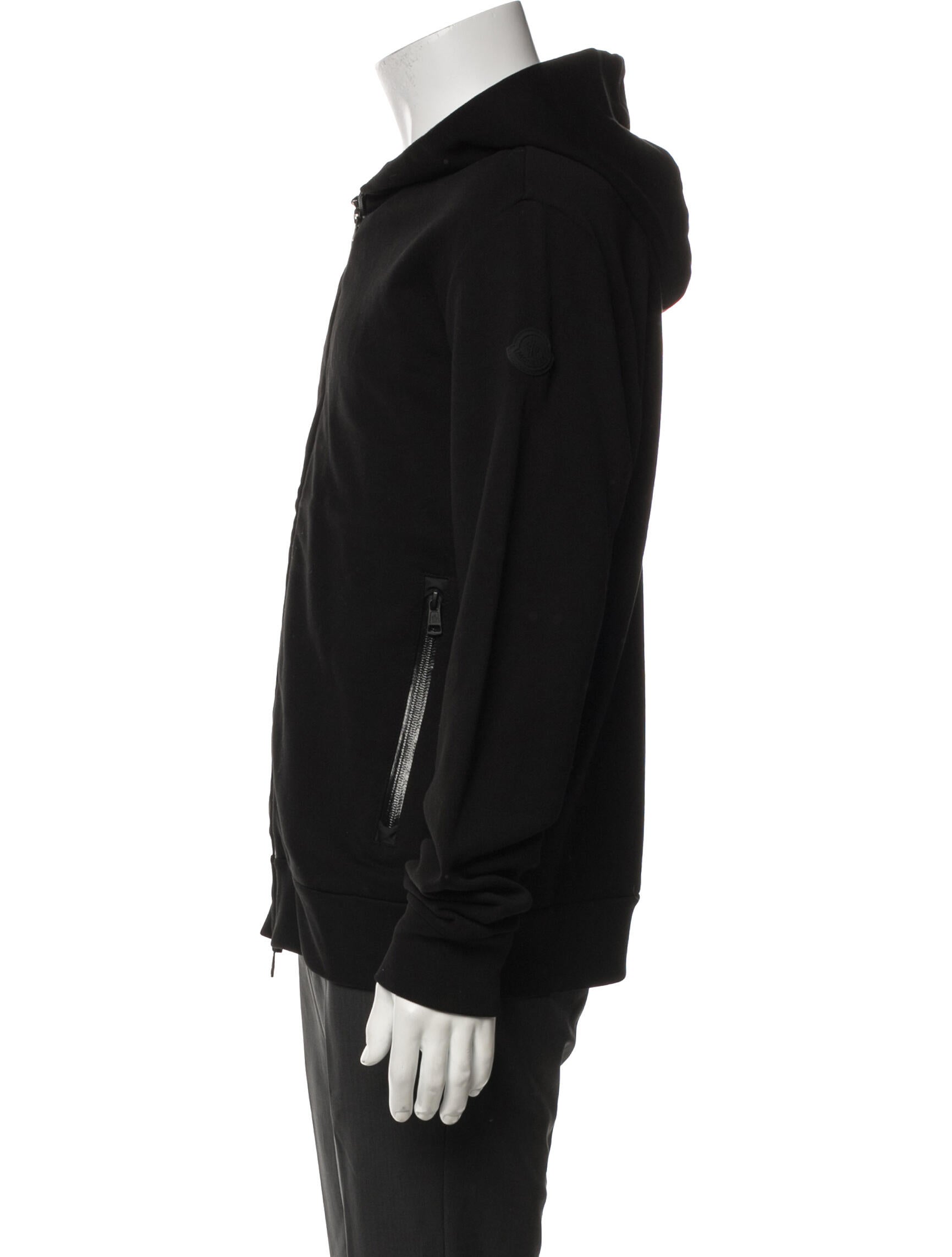 Moncler Signature Logo V-Neck Hoodie