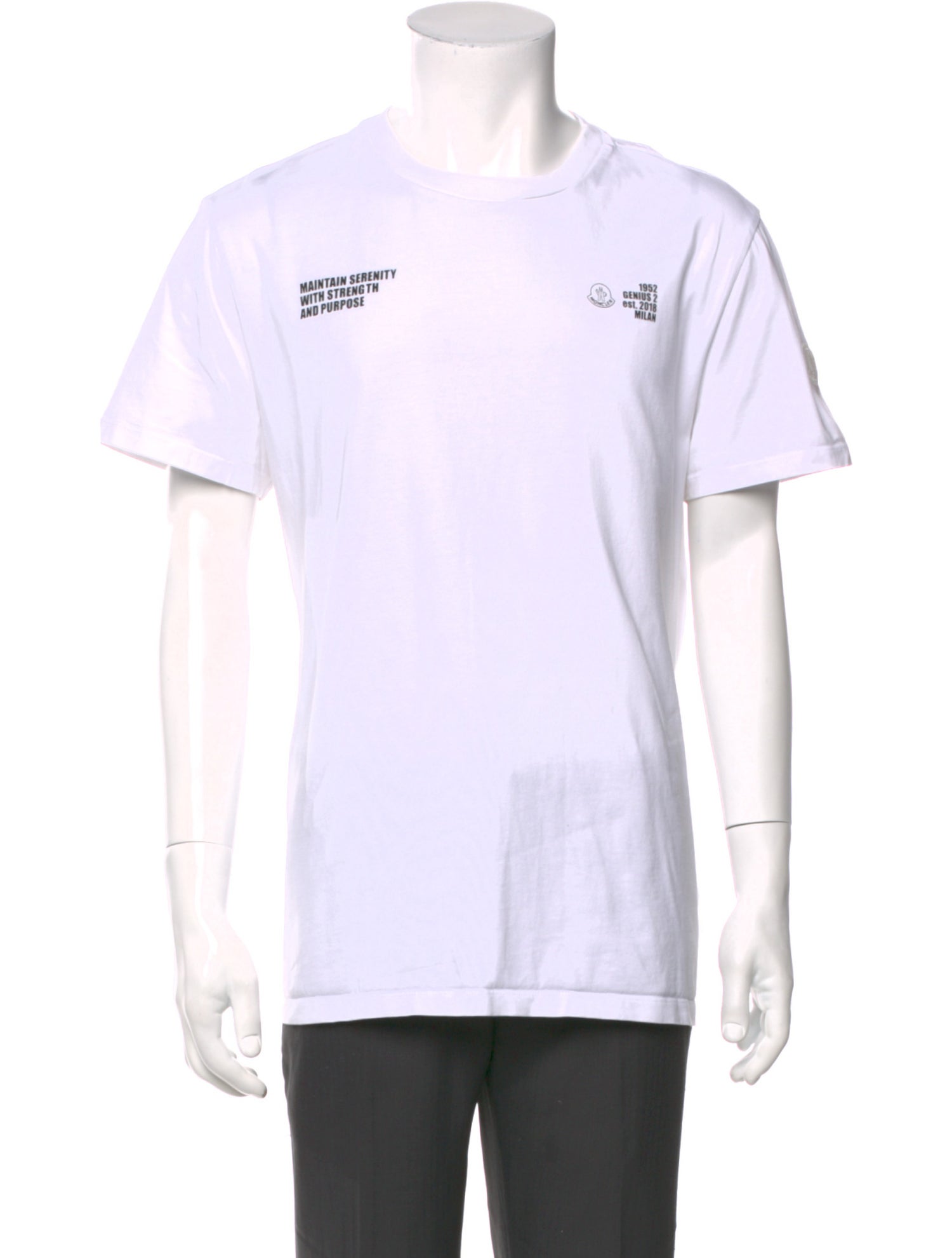 Moncler Graphic Print Crew Neck T-Shirt