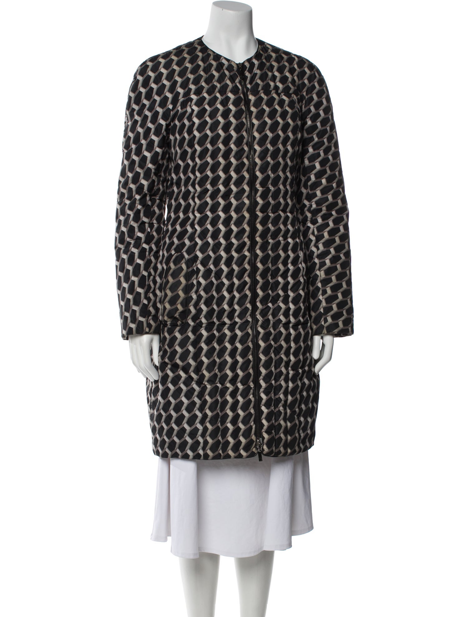 Moncler Down Printed Down Coat