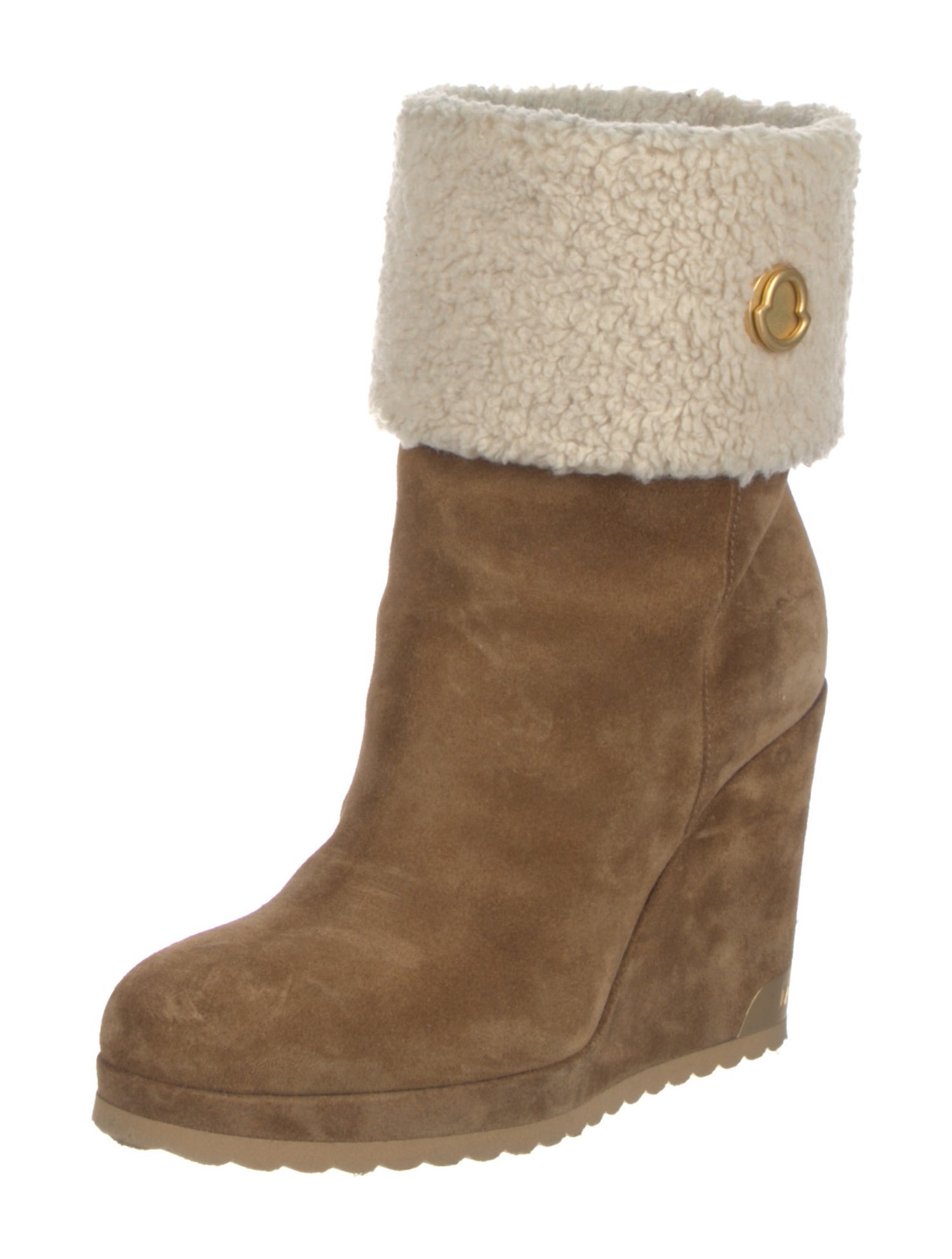 Moncler Suede Colorblock Pattern Boots