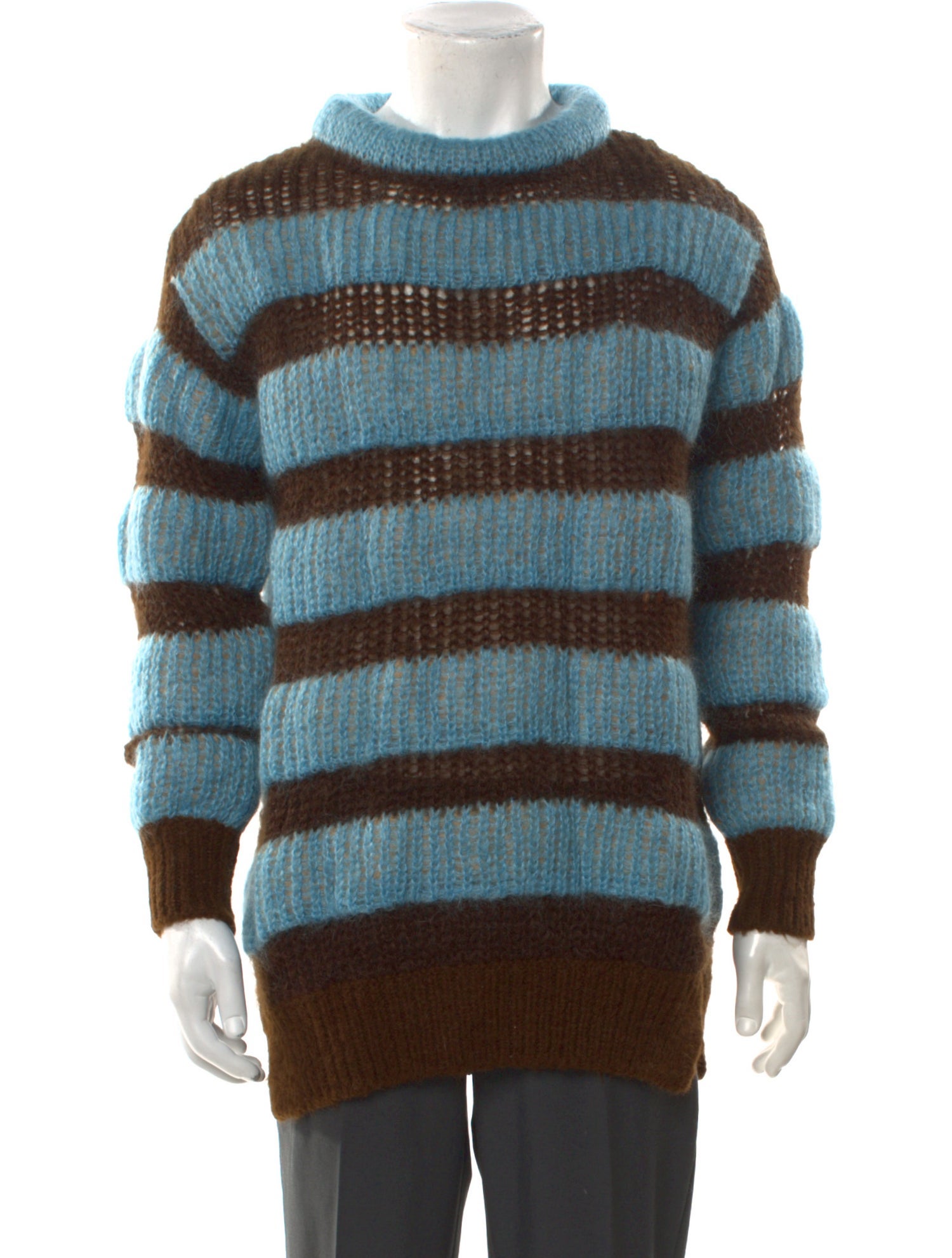 Moncler Mohair Striped Pullover w/ Tags