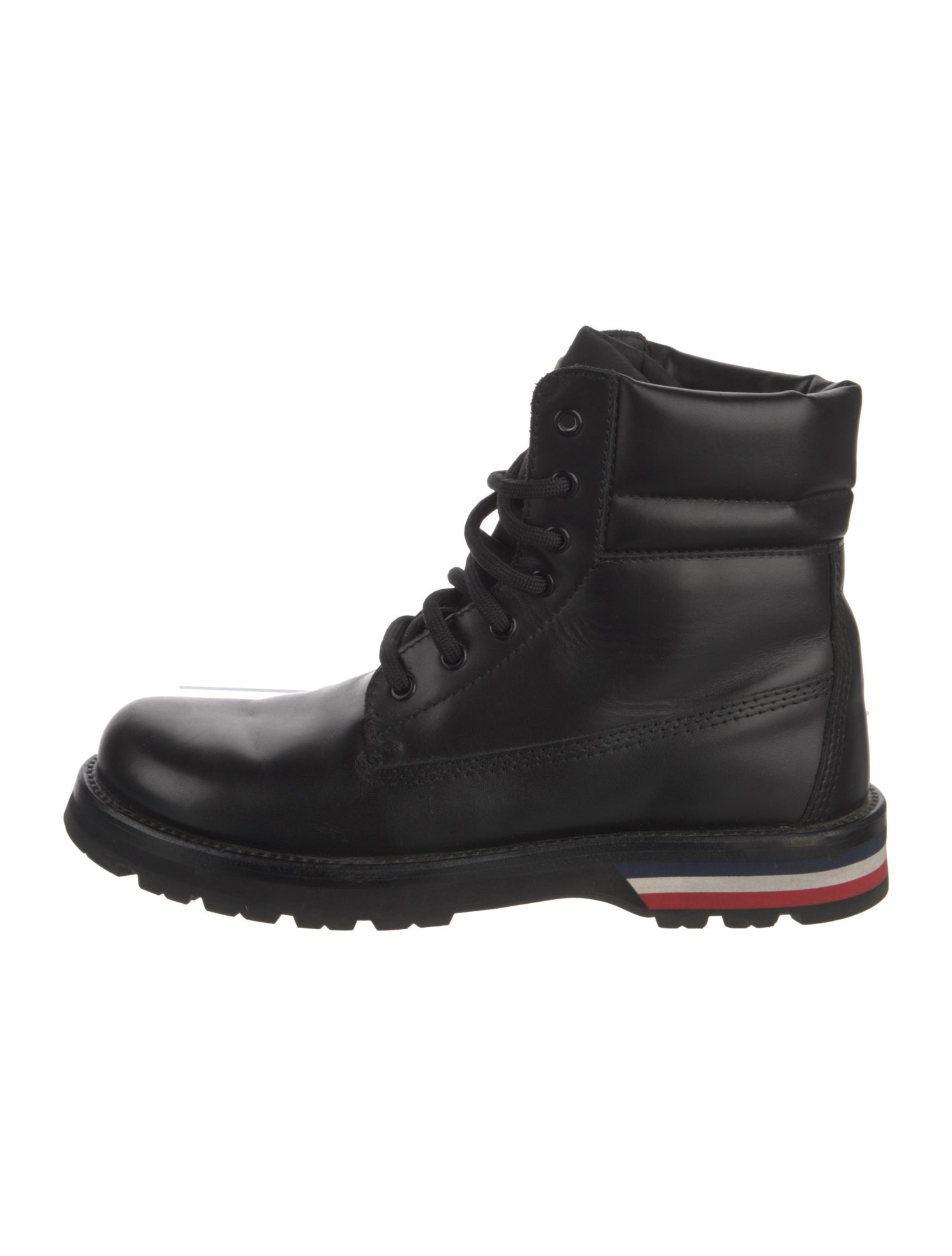 Moncler Leather Lace-Up Boots