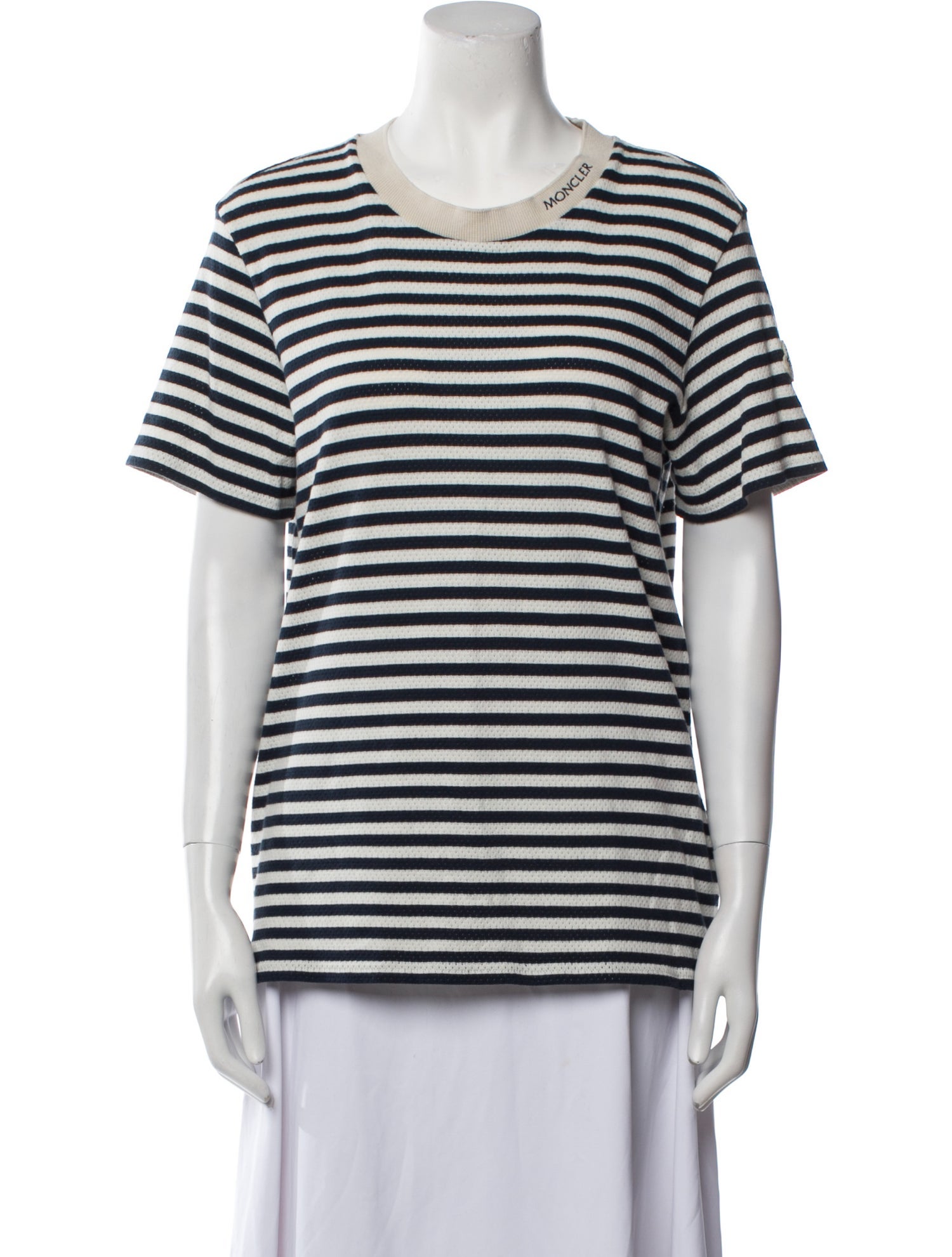 Moncler Striped Crew Neck T-Shirt