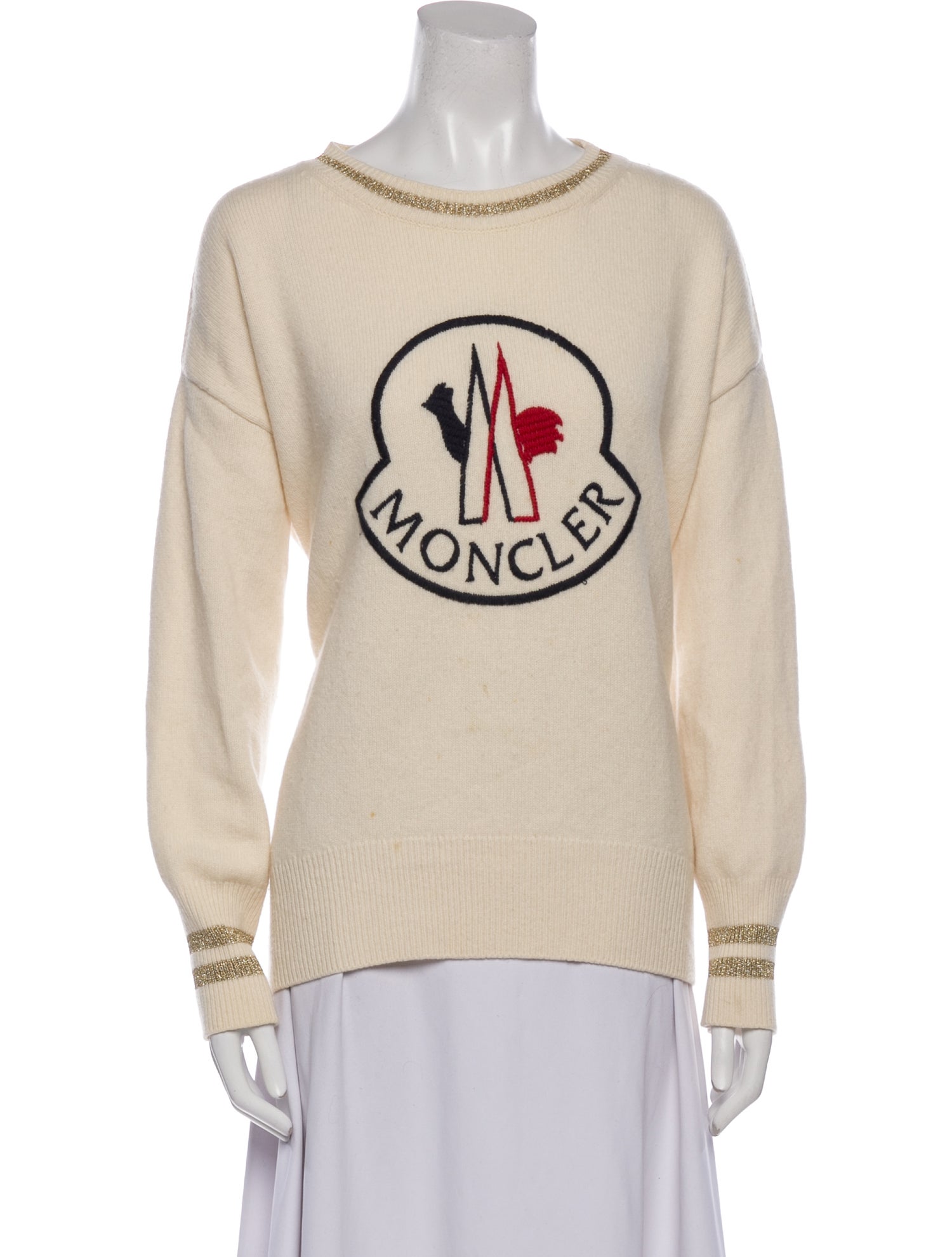 Moncler Wool Graphic Print Sweater