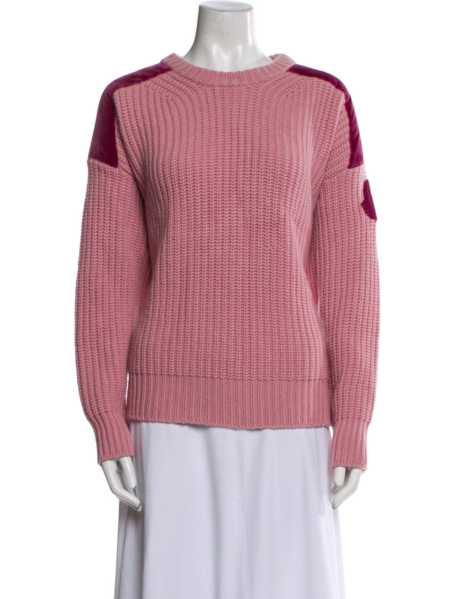 Moncler Virgin Wool Colorblock Pattern Sweatshirt w/ Tags