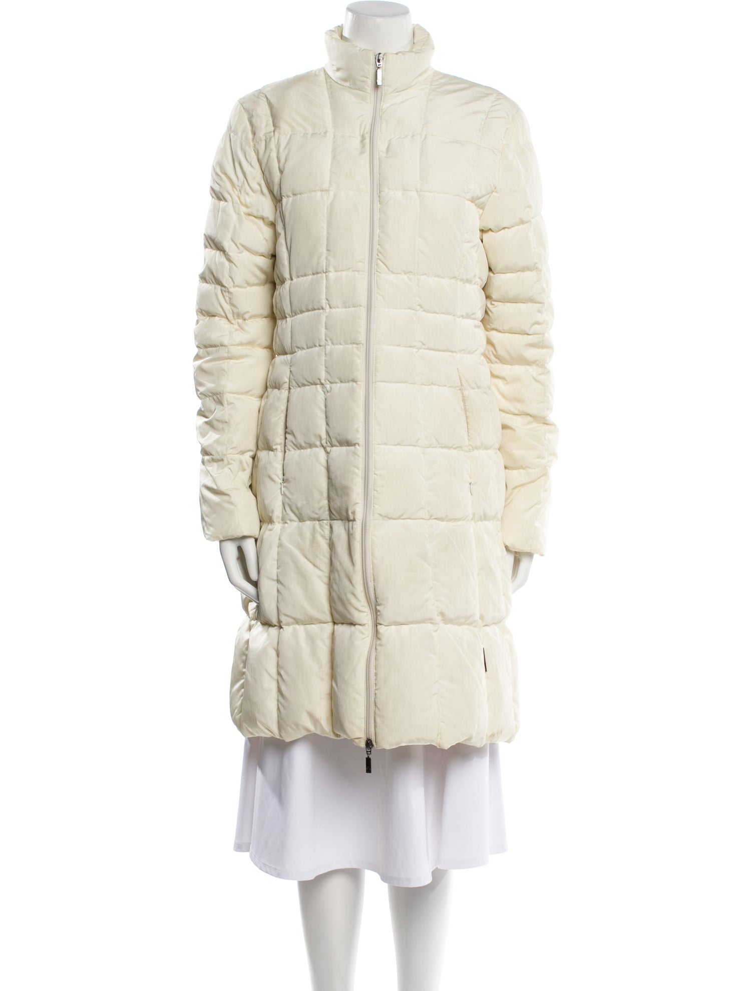Moncler Down Faux Fur Coat