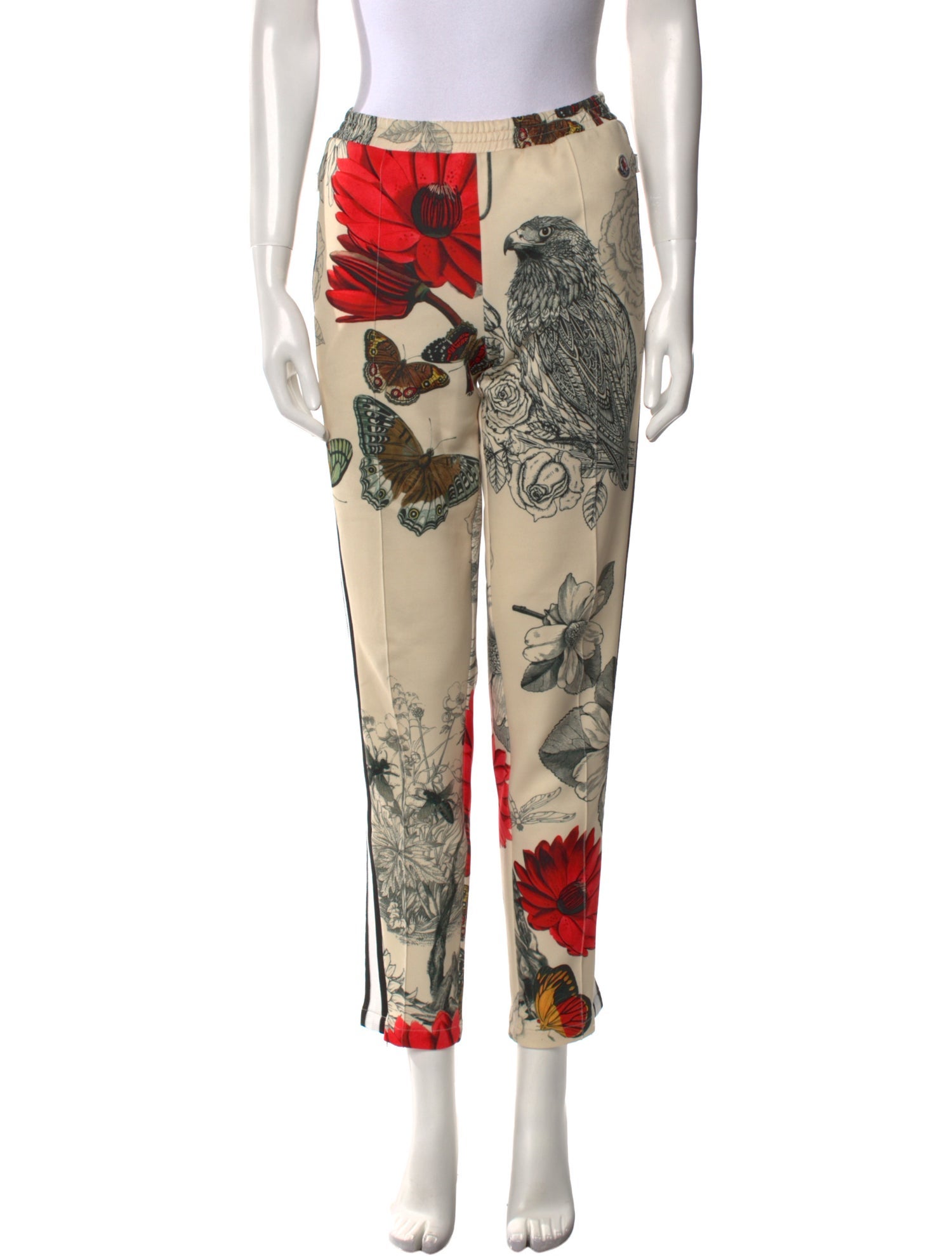 Moncler Floral Print Skinny Leg Pants