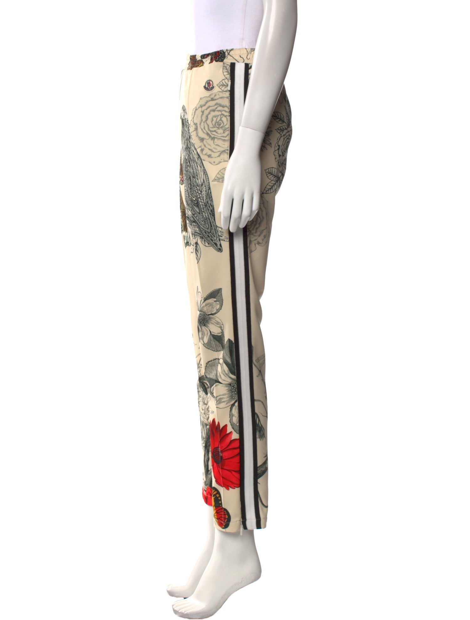 Moncler Floral Print Skinny Leg Pants