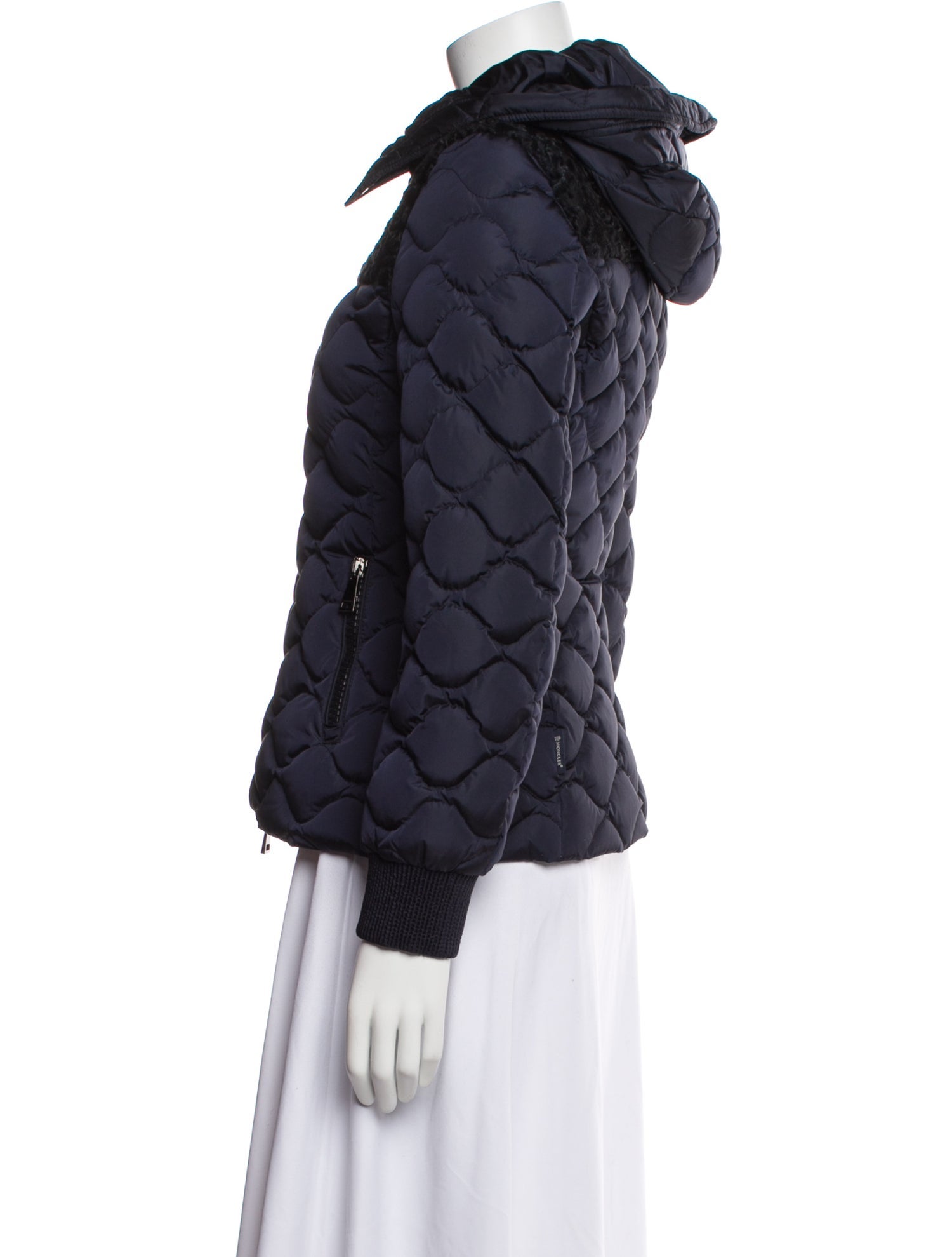 Moncler Nylon Printed Down Jacket