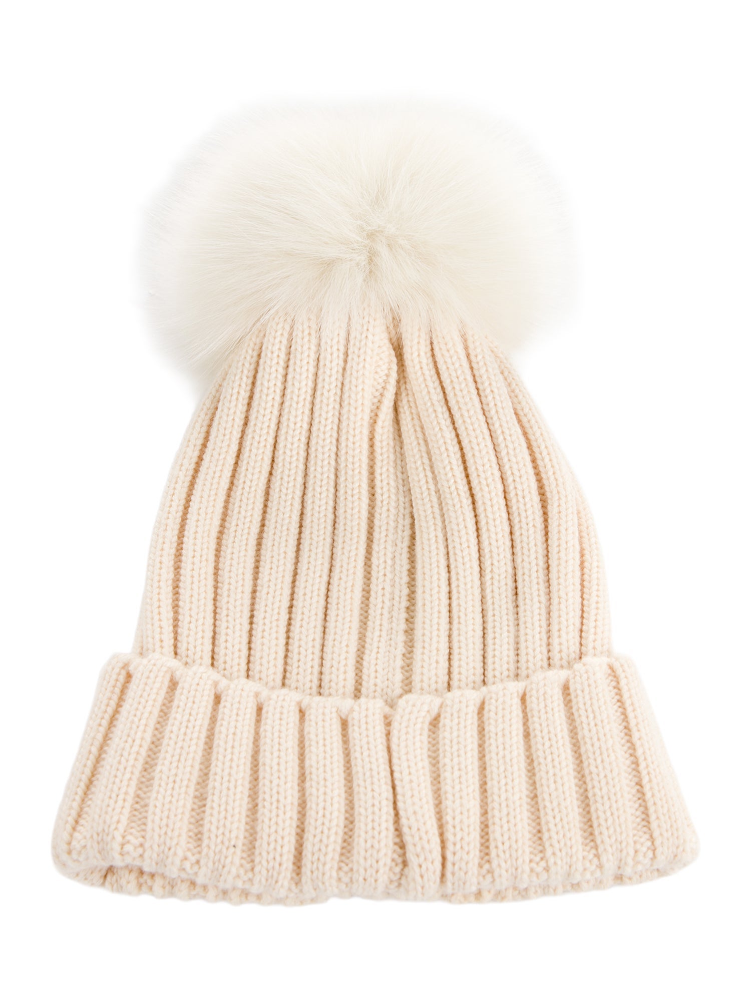 Moncler Logo Pom pom Beanie Hat