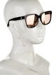 Moncler Web Accent Square Sunglasses