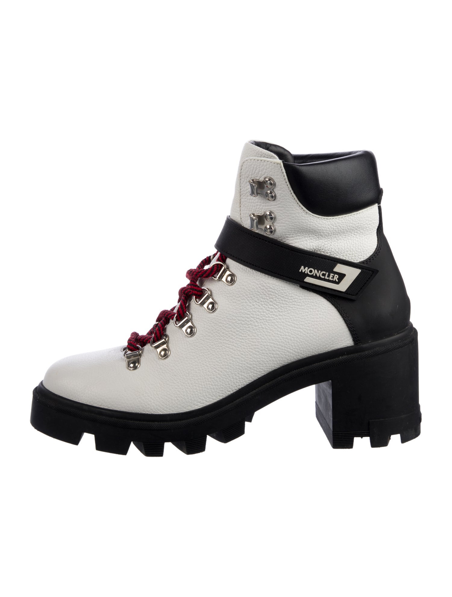 Moncler Leather Combat Boots