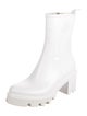 Moncler Rubber Grosgrain Trim Rain Boots