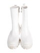 Moncler Rubber Grosgrain Trim Rain Boots