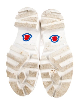 Moncler Rubber Grosgrain Trim Rain Boots