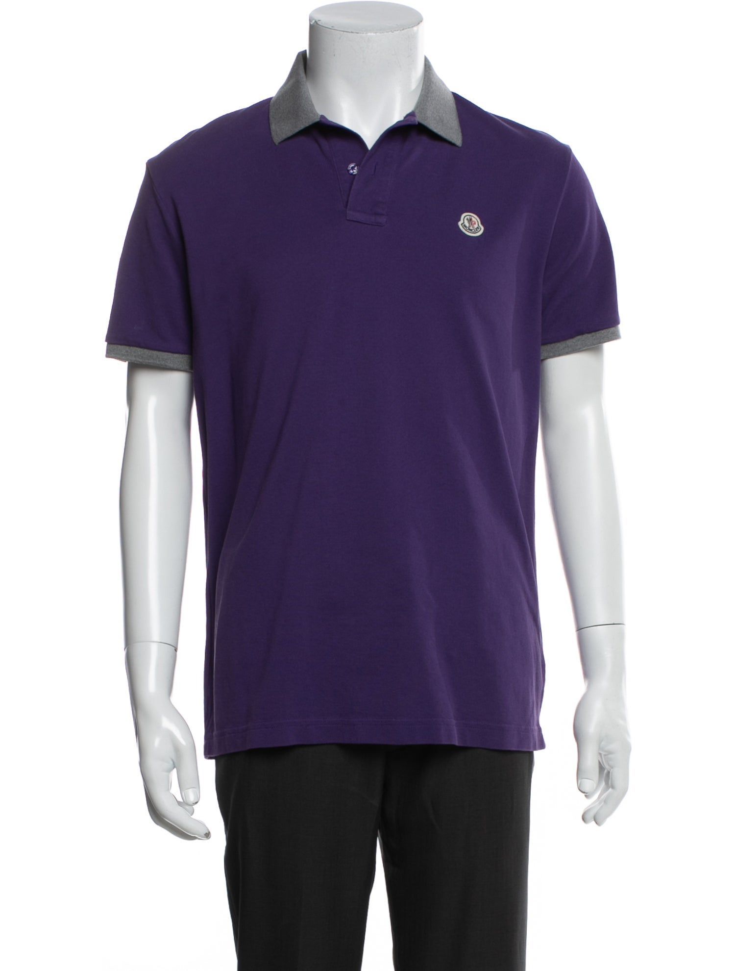 Moncler Collar Short Sleeve Polo Shirt