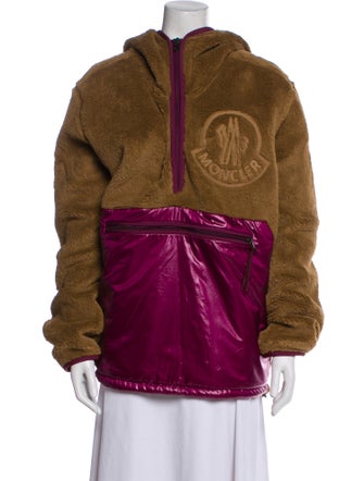Moncler Colorblock Pattern Bomber Jacket