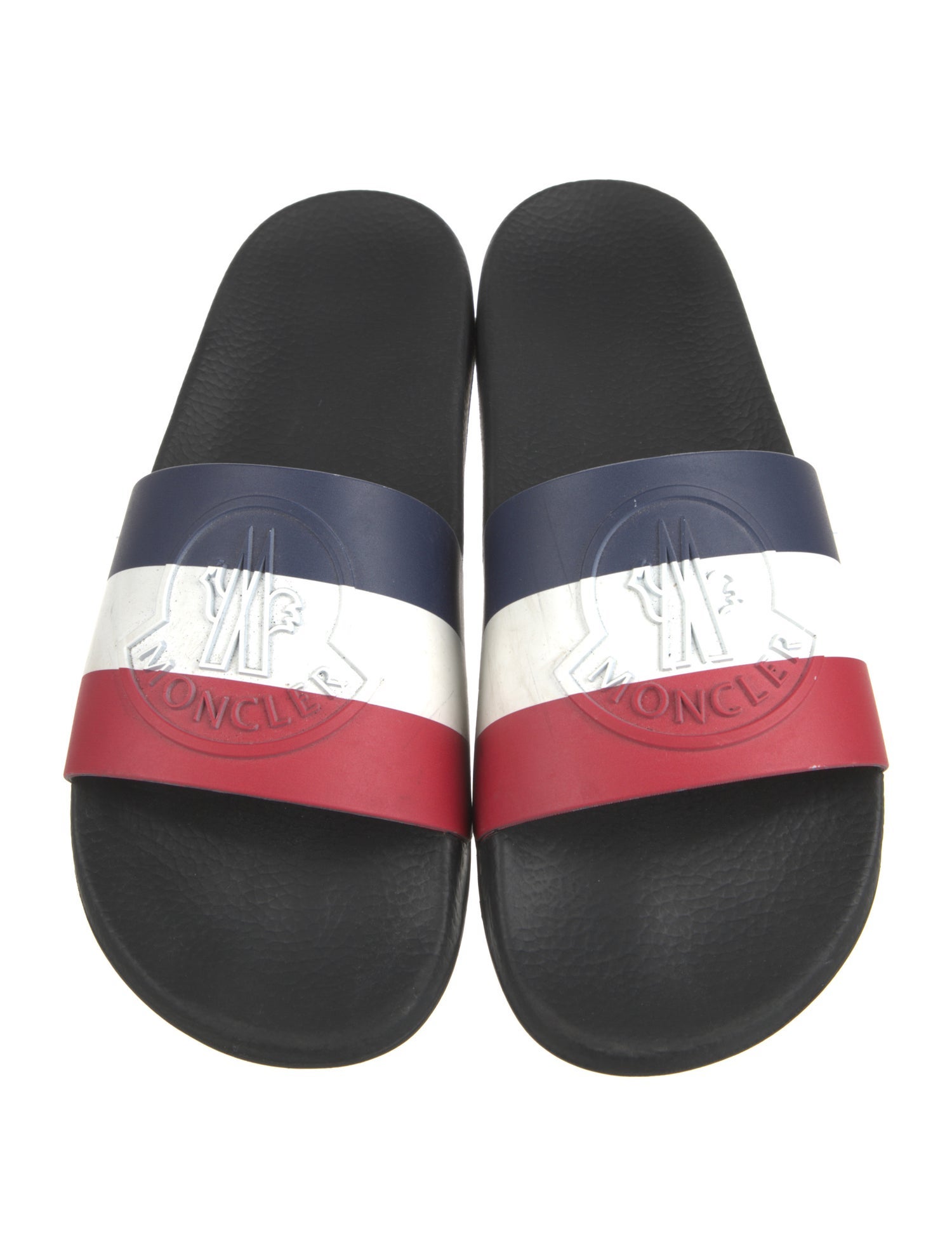 Moncler Rubber Colorblock Pattern Slides