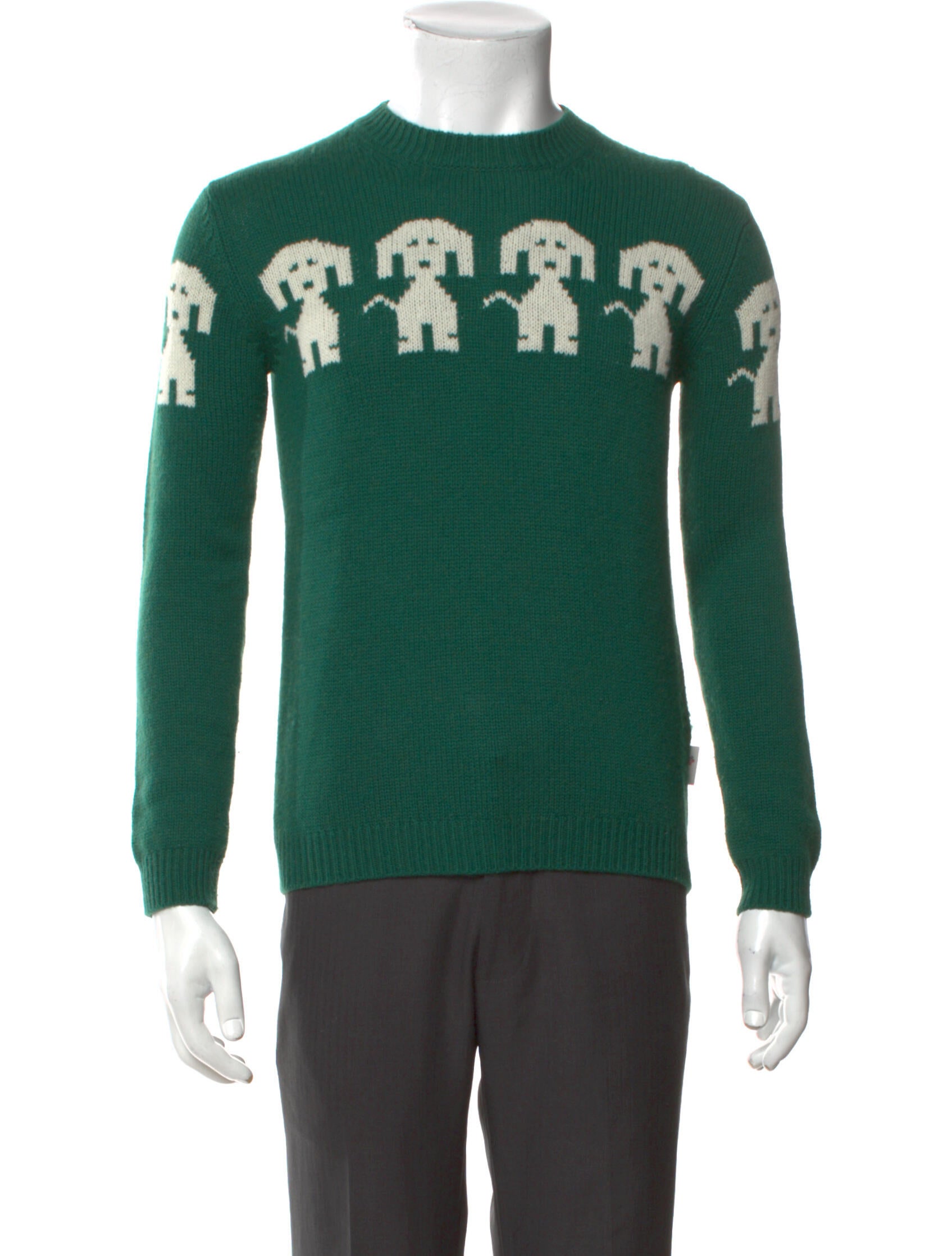 Moncler Wool Graphic Print Pullover