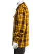 Moncler Virgin Wool Plaid Print Utility Jacket