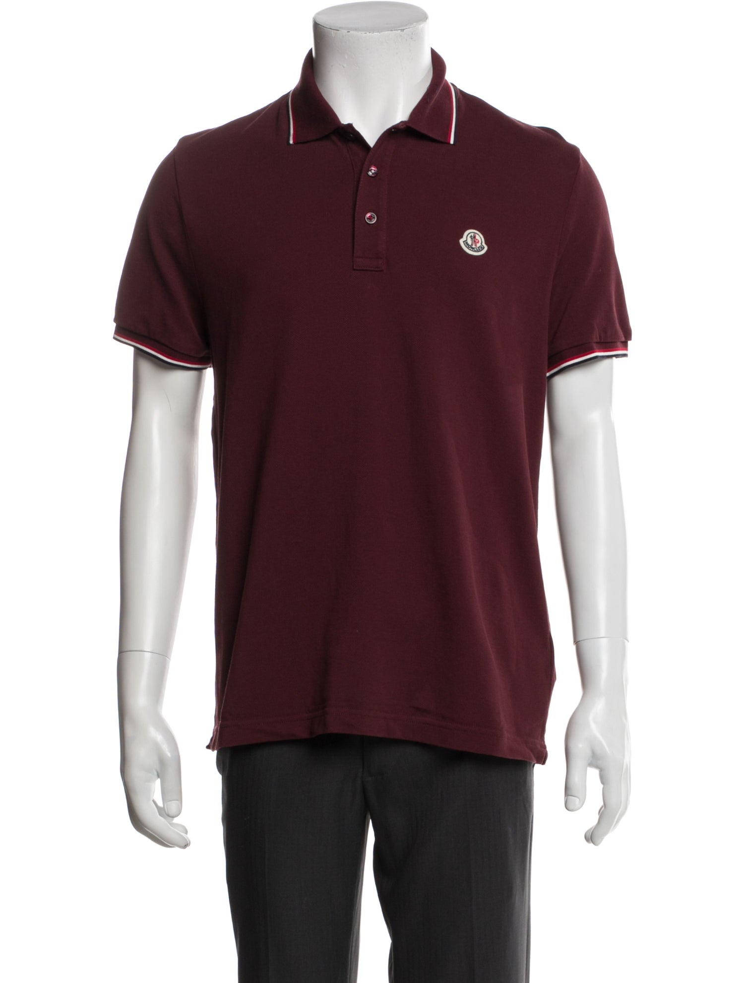 Moncler Collar Short Sleeve Polo Shirt
