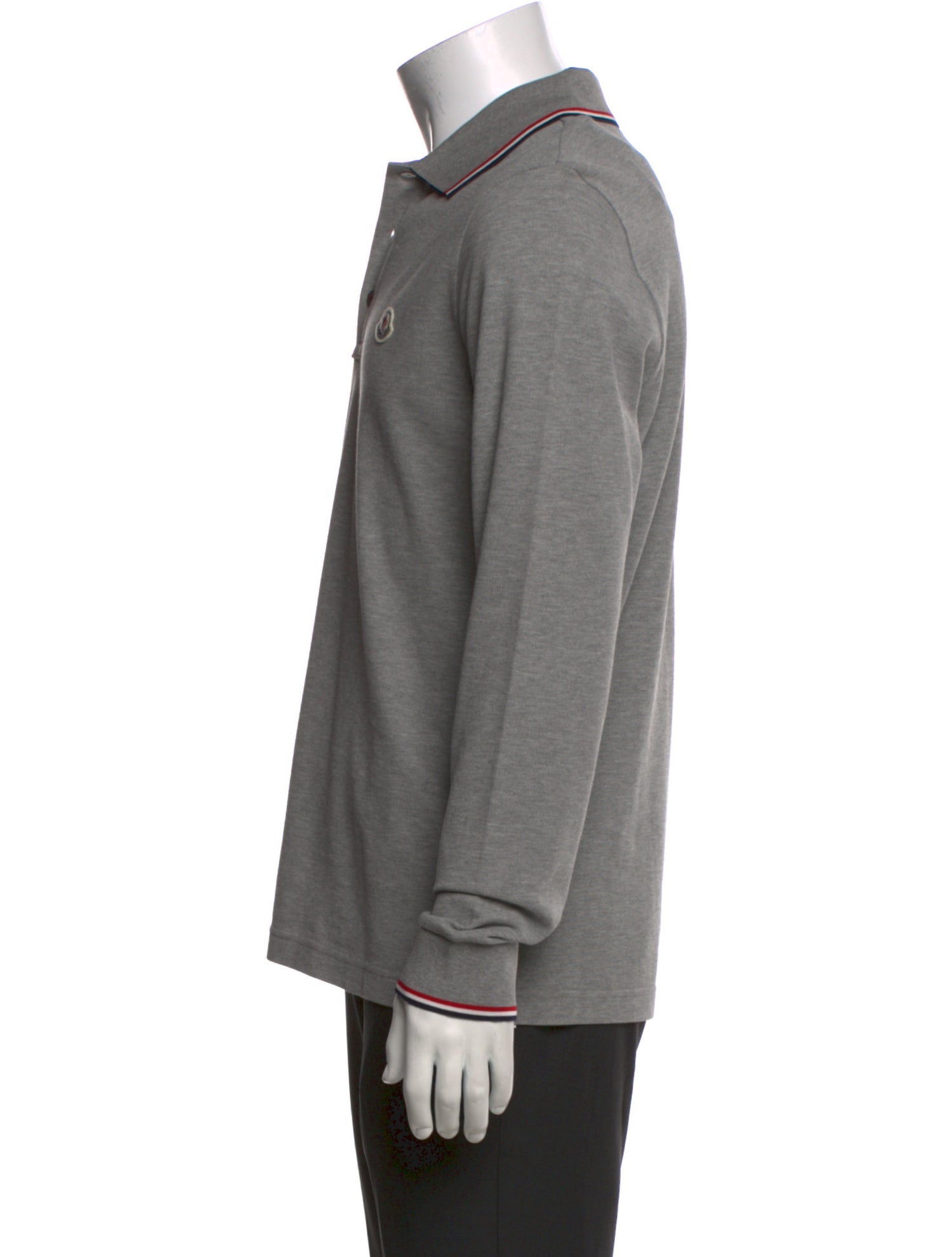 Moncler Collar Long Sleeve Polo Shirt w/ Tags