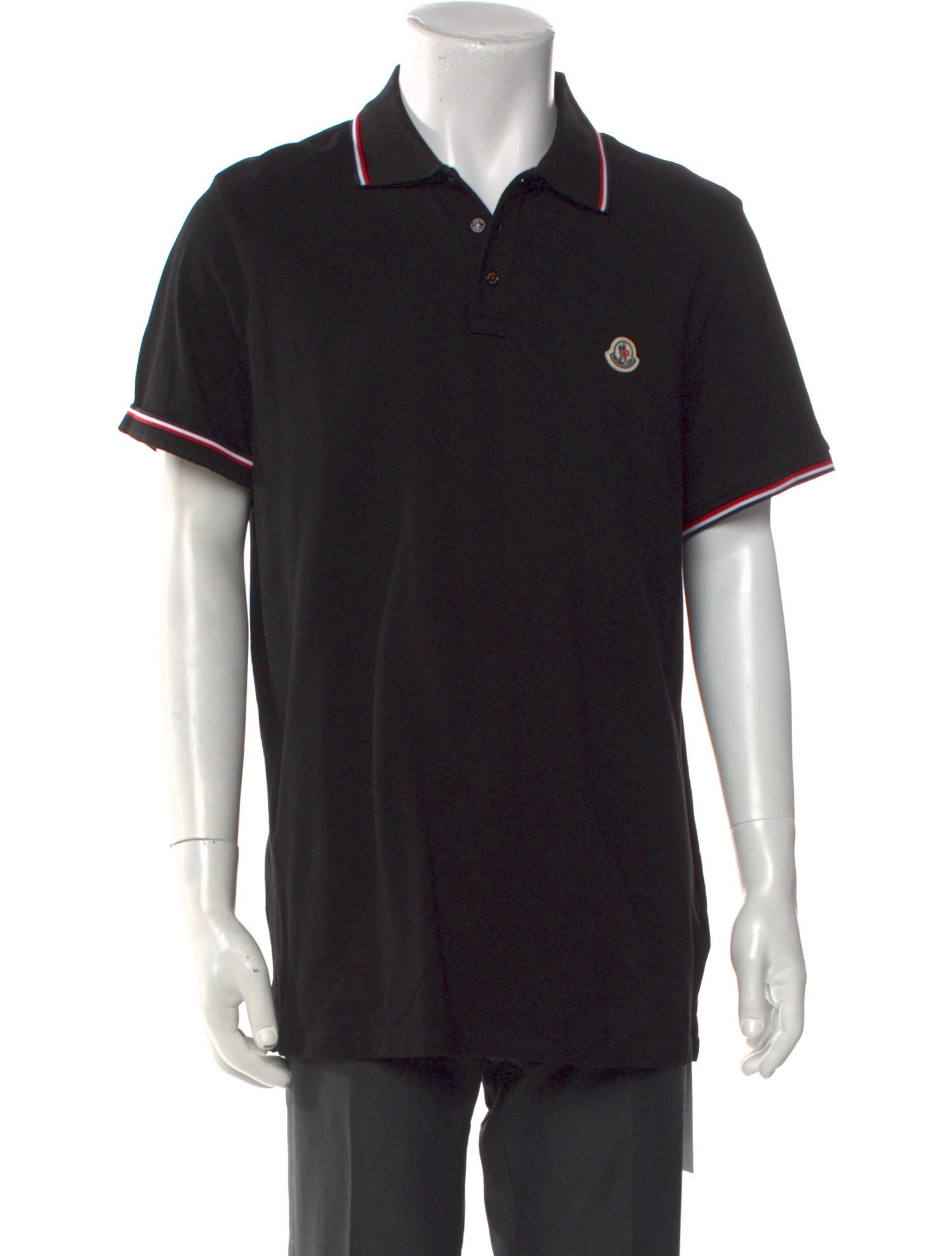 Moncler Collar Short Sleeve Polo Shirt
