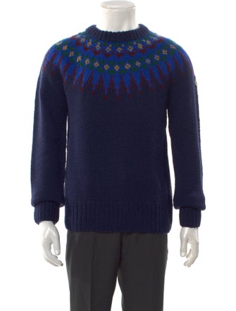 Moncler Wool Graphic Print Pullover