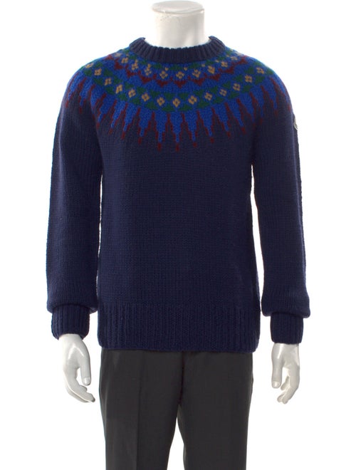 Moncler Wool Graphic Print Pullover