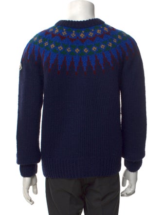 Moncler Wool Graphic Print Pullover