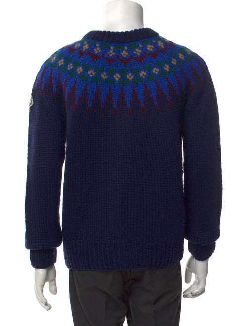 Moncler Wool Graphic Print Pullover