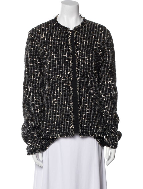 Moncler Linen Tweed Pattern Evening Jacket