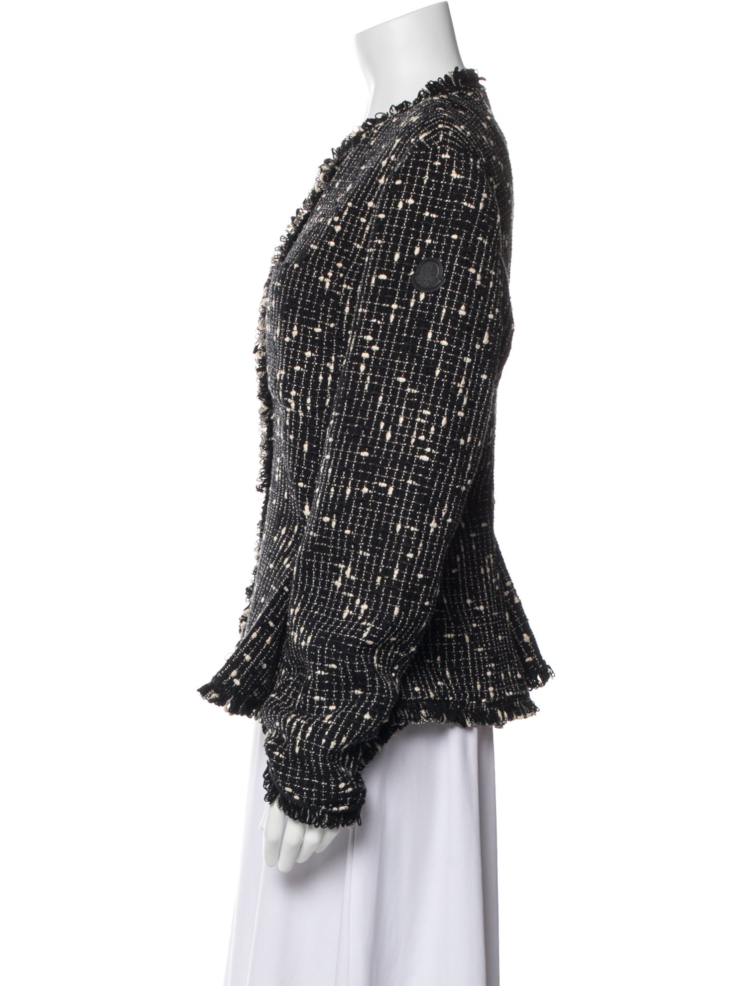 Moncler Linen Tweed Pattern Evening Jacket